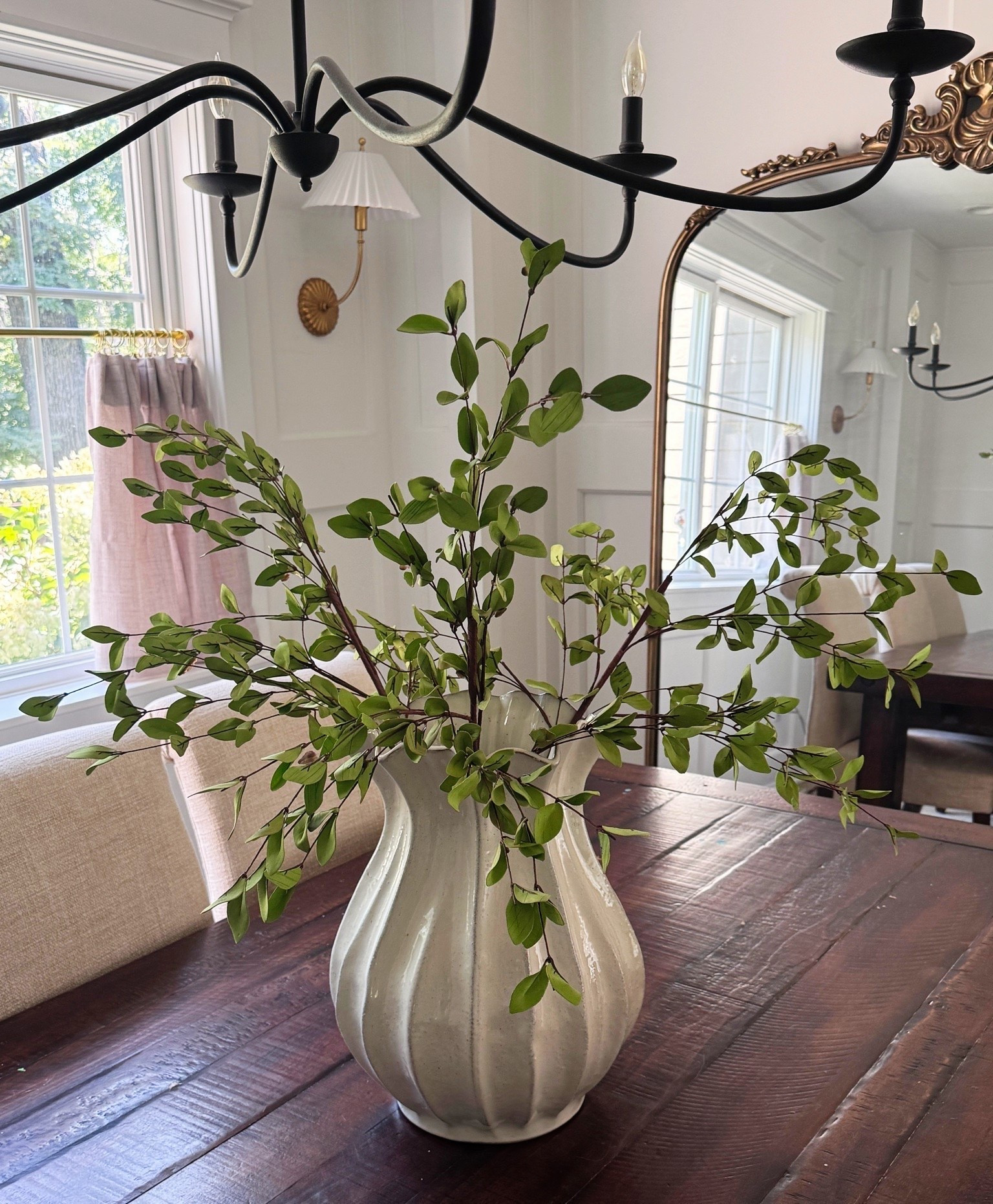 Simple with a touch of greenery. 

Shop our dining room below. 🫶🏼

#LTKgrwm #LTKHome #LTKSaleAlert