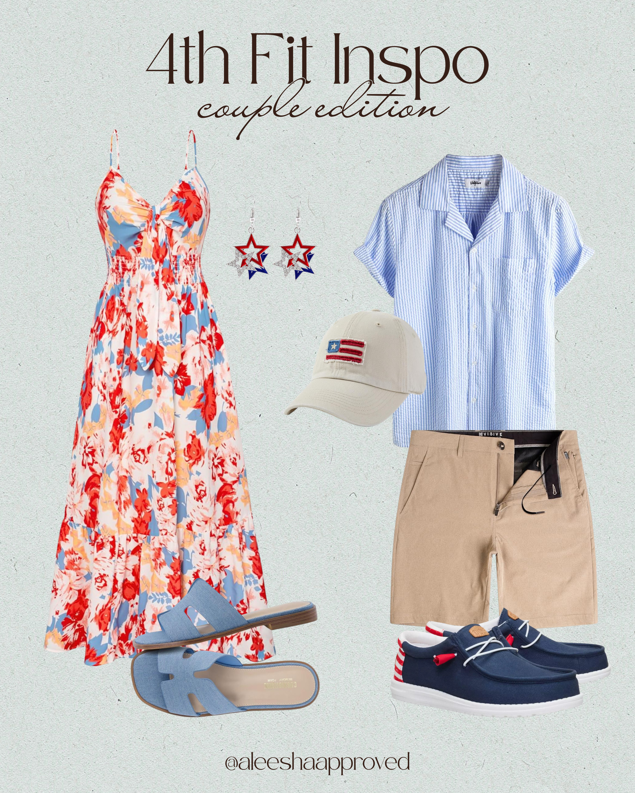 4th of July couple outfit ideas for that easy matching moment, just comfy, cute fits made for BBQs and fireworks. 

 #LTKootd #LTKSaleAlert #LTKMens