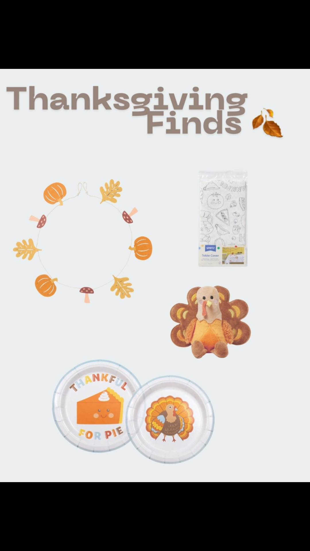 It seems like a lot of people skipped straight to Christmas this year , but I found the cutest Thanksgiving items ( the turkey 🦃 😩👌🏽)

The coloring tablecloth and Thanksgiving themed paper plates with a fall garland are perfect touches , while still keeping it cute and fun for the kiddos . I also linked a fun little Thanksgiving craft!  🦃

Thanksgiving hosting | Kids Table | Kids activities | arts and crafts 

#LTKHoliday #LTKSeasonal #LTKKids