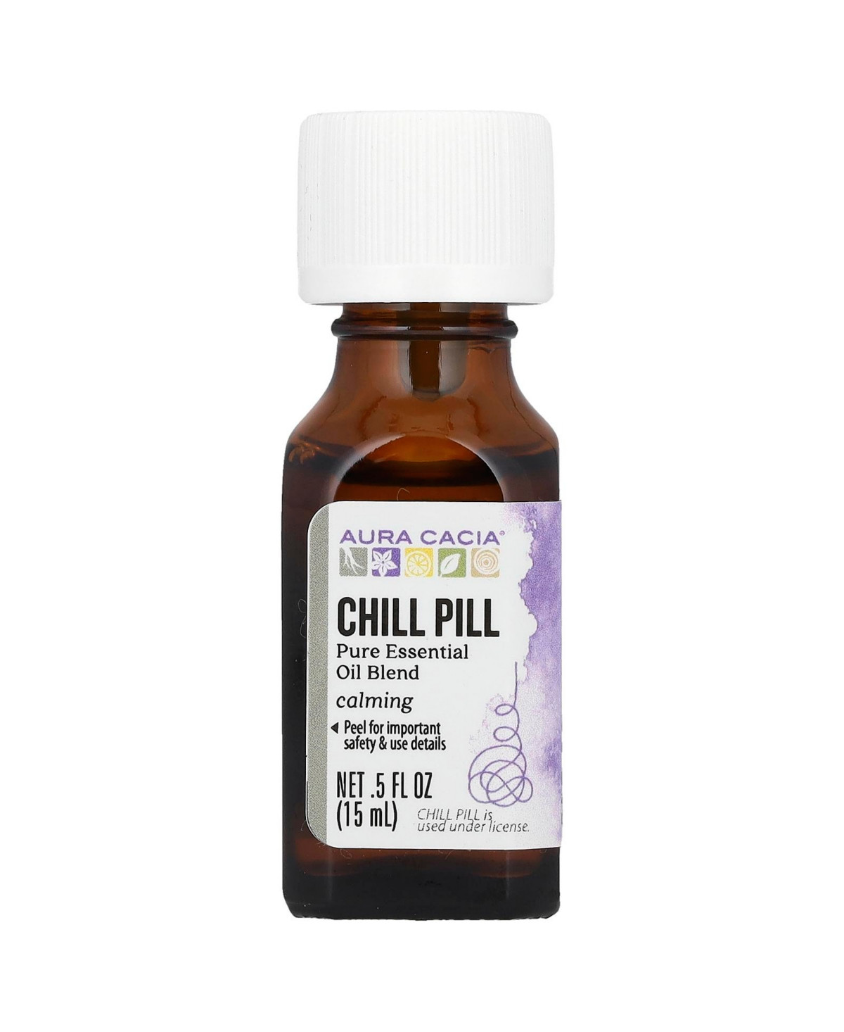 Aura Cacia Pure Essential Oil Blend Chill Pill - 0.5 fl oz (15 ml | Macy's