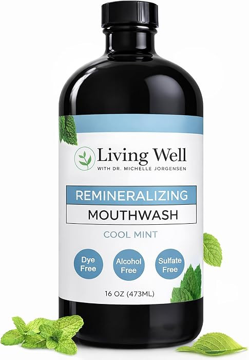 Living Well Dr. Michelle Remineralizing Mouthwash, Cool Mint | Amazon (US)