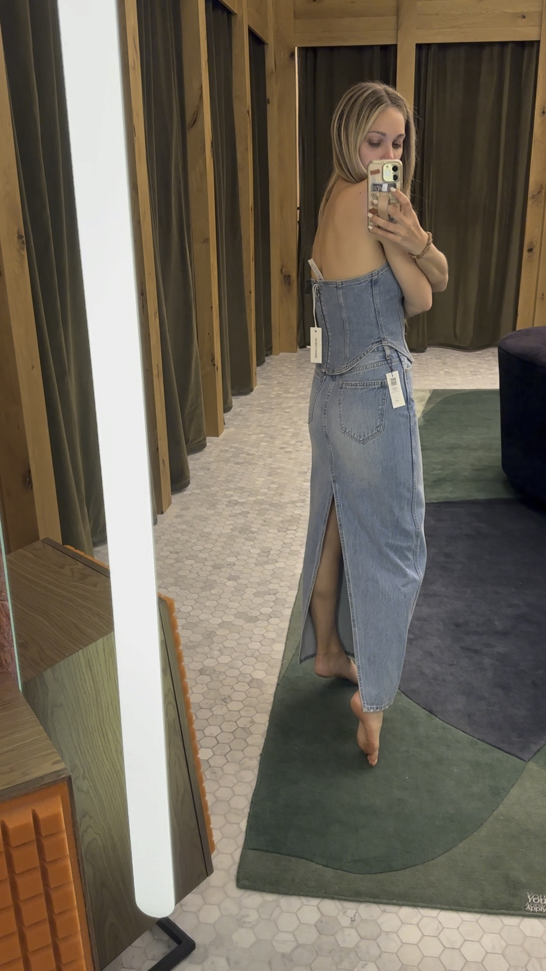 Country concert outfit. Spring outfit. Maxi denim skirt. Aritzia finds. 

#LTKfindsunder100 #LTKFestival