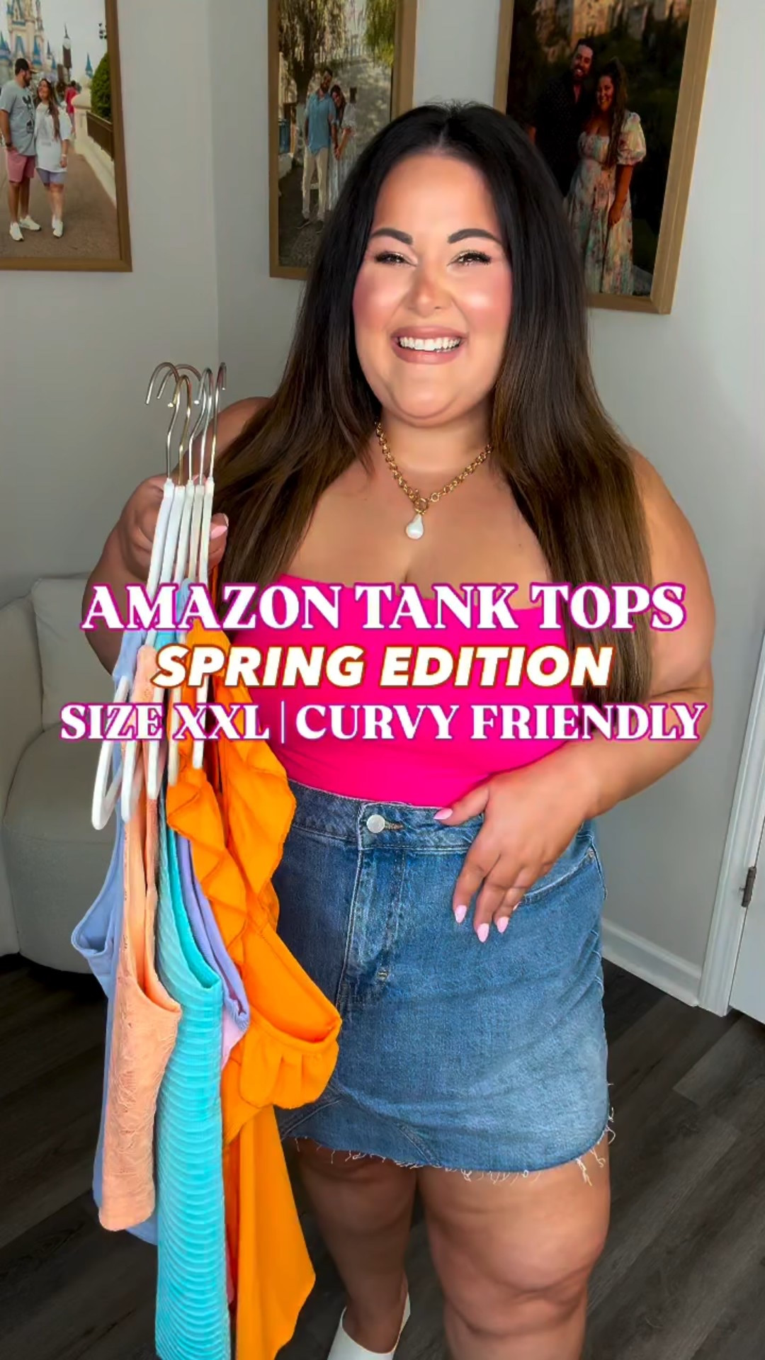Ultimate roundup of summer tanks! ☀️Perfect summer colors + silhouettes for easy, elevated outfits! 🥰💗 I’m in the XXL in all of these and I’m also sharing the details for my fav bra to pair with the square neck styles!! 🙌🏻 

#LTKSeasonal #LTKPlusSize #LTKMidsize