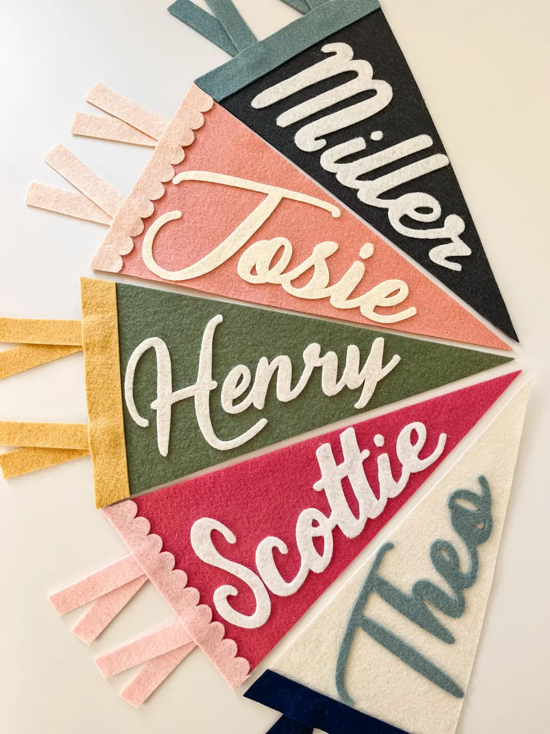 Custom Felt Name Pennant: Nursery decor, baby shower gift, name sign for kids room | Etsy (US)