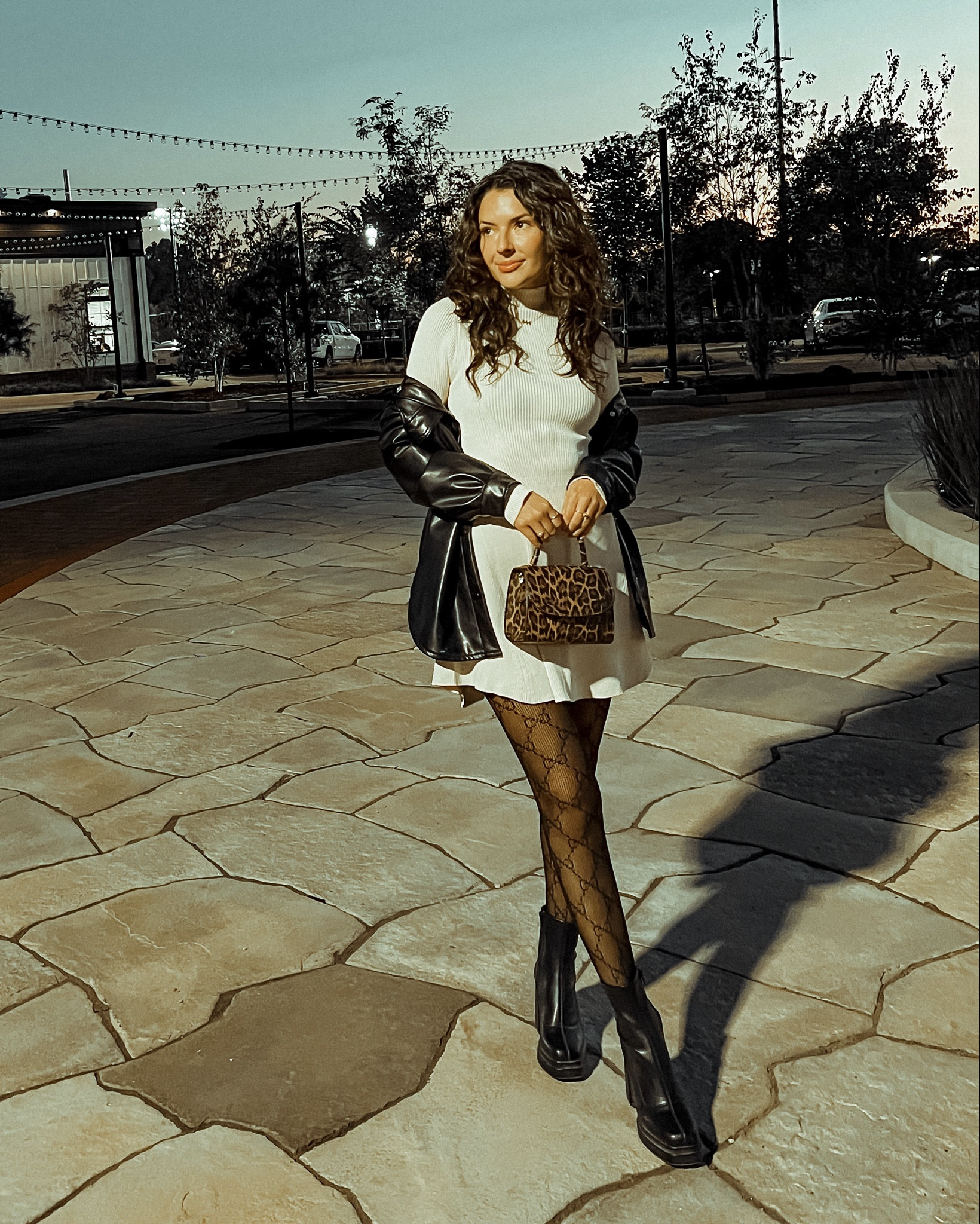 I love a moody fall look. Pattern tights can really act as the perfect accessory to top off the look. 

#LTKU #LTKSeasonal #LTKFallSale