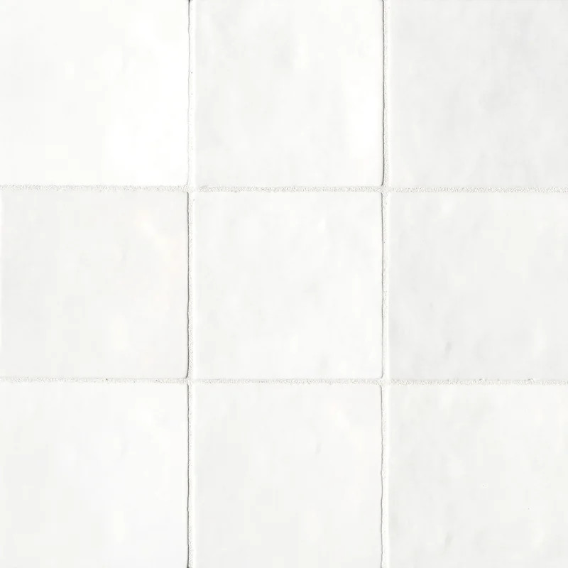 White Cloe 5'' W x 5'' L Ceramic Singular Tile | Wayfair North America