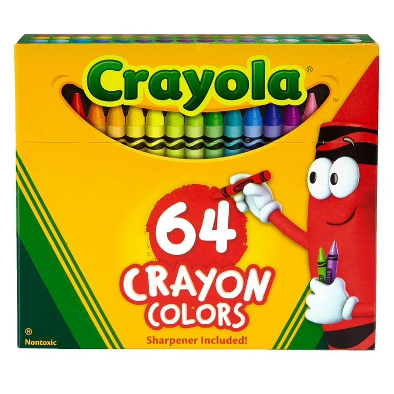 Crayola Crayons, 64 Count, Assorted Colors, School Supplies for Kids | Walmart (US)