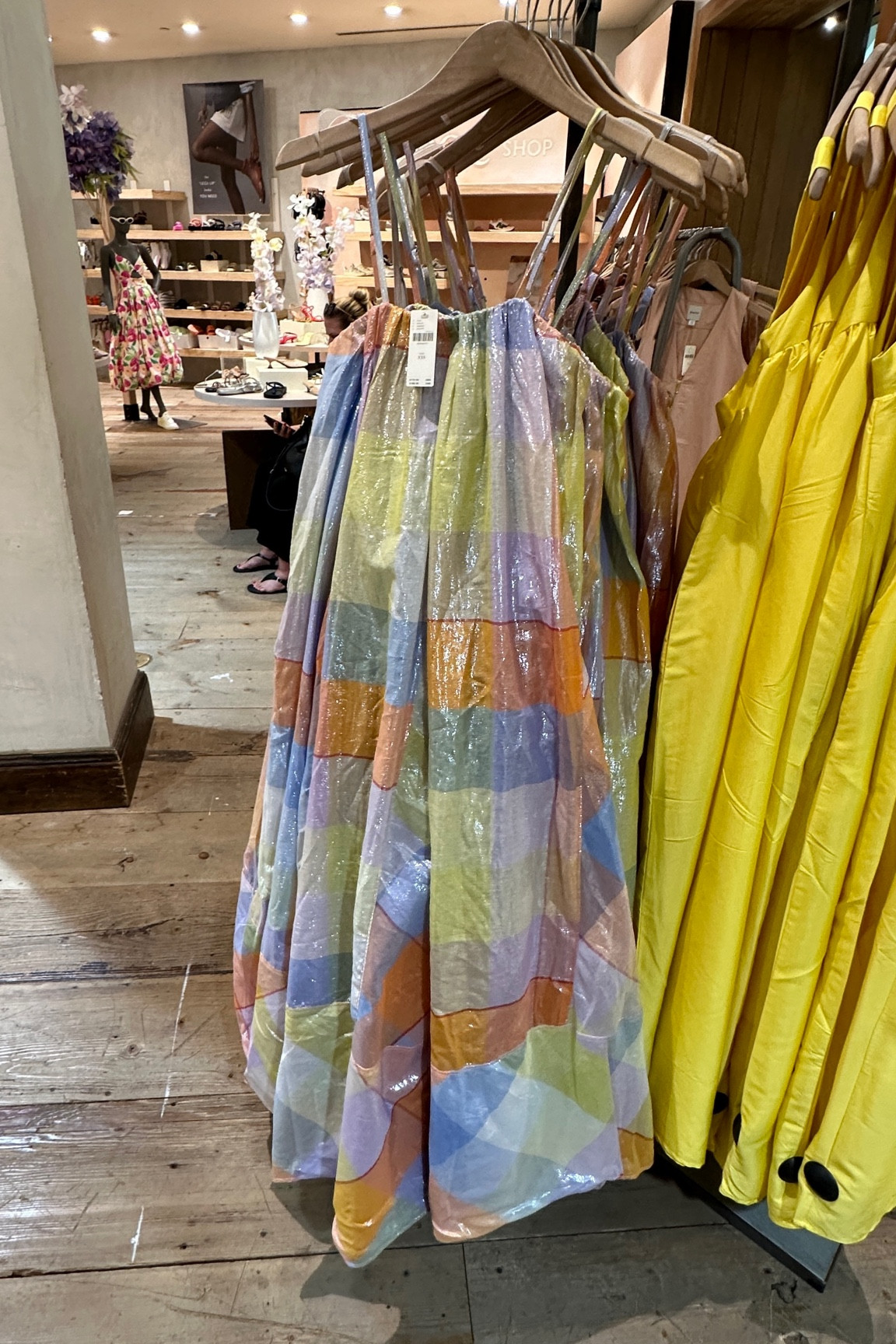 This dress makes the perfect wedding guest dress!! I love the fun pattern & shimmery material 

#LTKParties