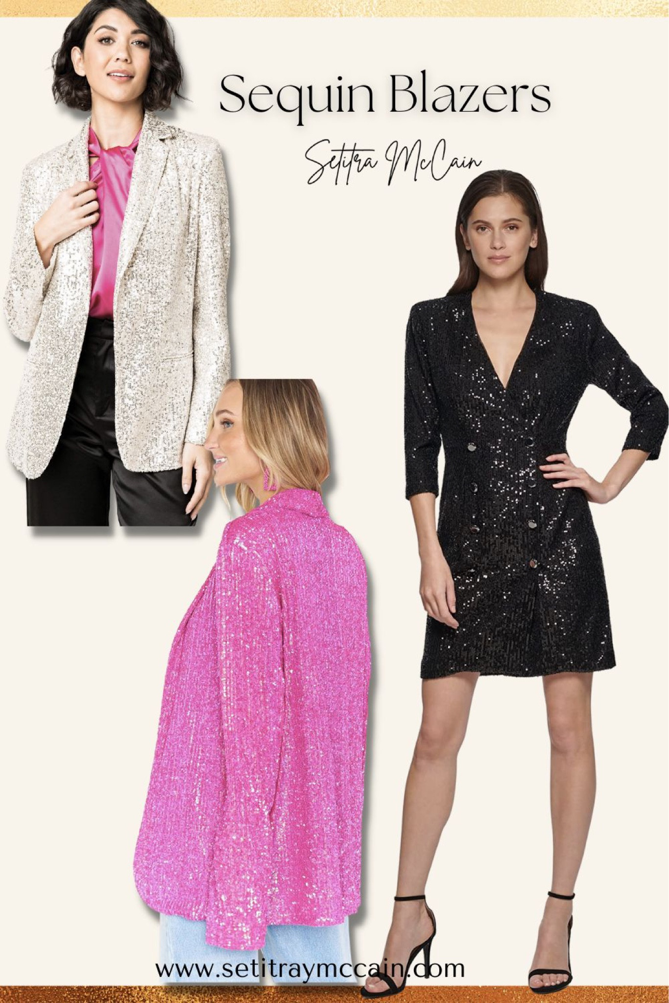 Sequin blazers \\ holiday party \\ NYE outfit \\ NYE blazer \\ New Year’s Eve \\ holiday dinner party 

#LTKSeasonal #LTKstyletip #LTKHoliday