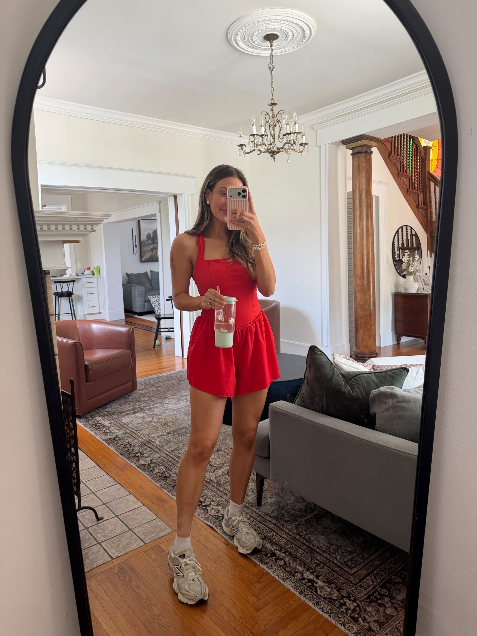 Mom walk outfit idea 
Active drop waist romper size M
Amazon wireless strapless bra size S
 

#LTKootd #LTKmomlife #LTKSeasonal