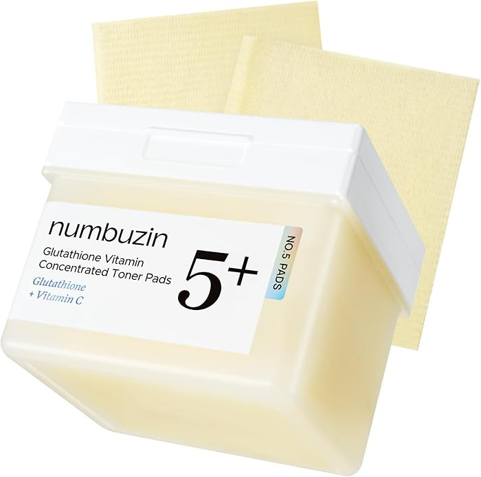 numbuzin No.5 Vitamin-Niacinamide Concentrated Pad, Daily Double-Sided Facial Pads with Glutathio... | Amazon (US)