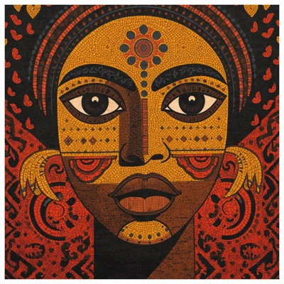 Mosaic Portrait Art Wall Tapestry - Face Wall Decor | Wayfair North America