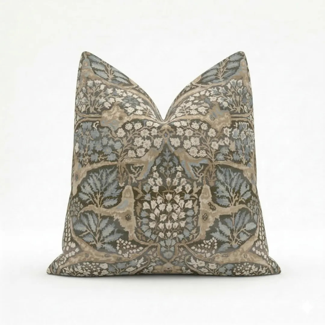 Designer Alhambra Persian Pillow Cover – Lewis & Wood Linen Cotton Throw Pillow | Etsy (US)