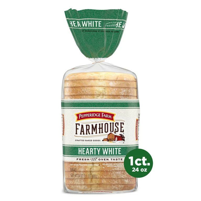 Pepperidge Farm Farmhouse Hearty White Bread, 24 oz Loaf | Walmart (US)