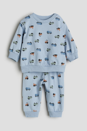 Cotton Sweatshirt - Cream/cherries - Kids | H&M US | H&M (US + CA)