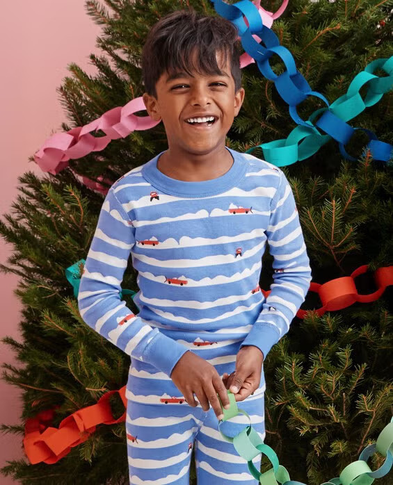 Baby Holiday HannaJams™ Pajama Set in Snow Plow - 100% Organic Combed Cotton - Size 12-18 mos by Hanna Andersson | Hanna Andersson