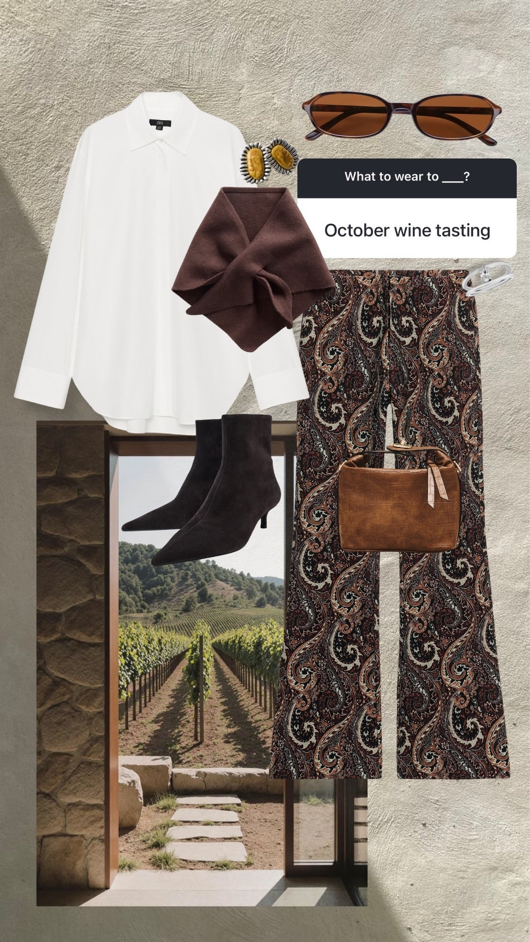 What to wear wine tasting in October! #kathleenpost 

Fall outfit inspo, fall fashion, fall date look

#LTKootd