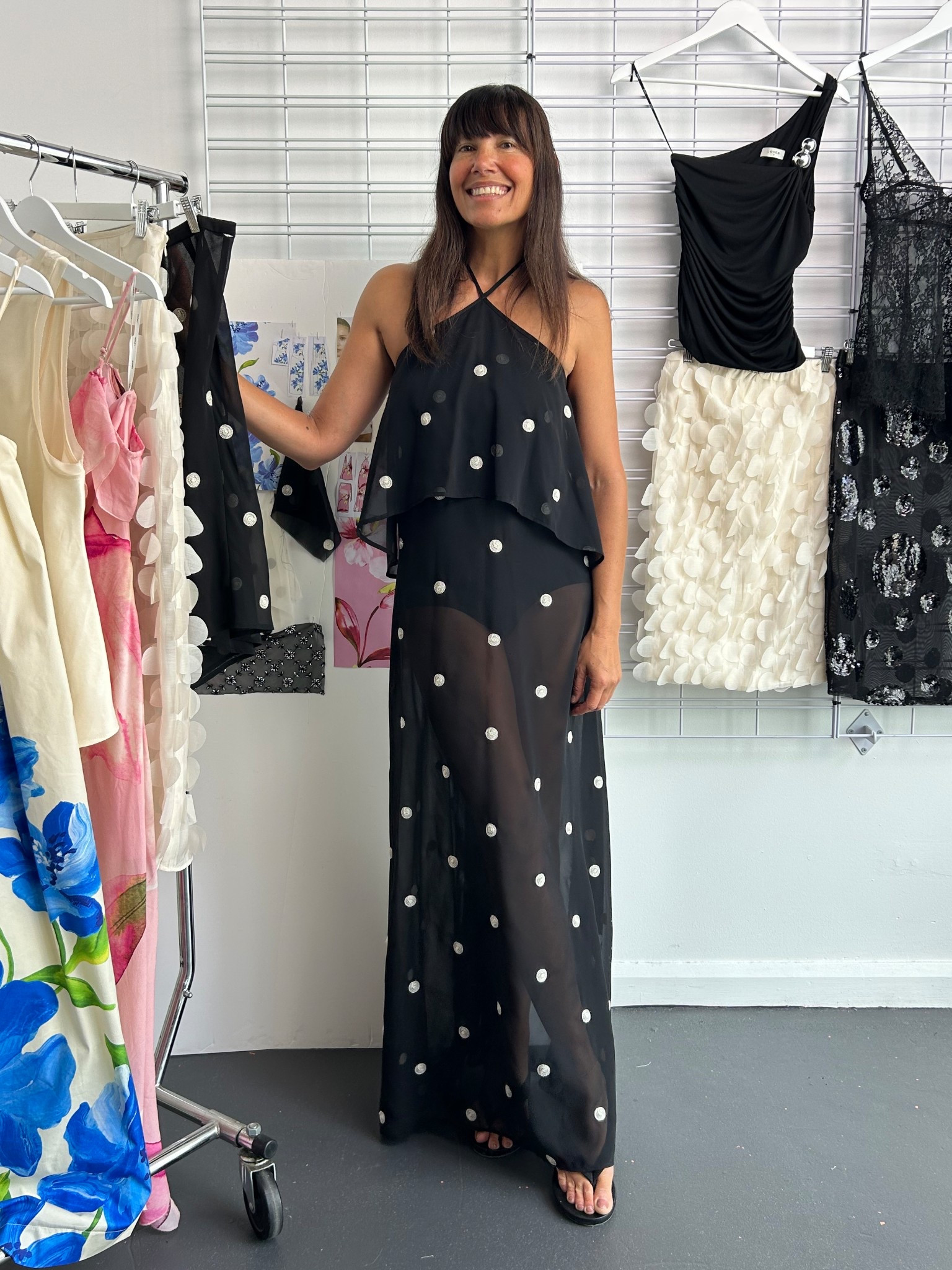 Loving this sheer polka dot dress that I wore for New Zealand fashion week, its sheer so I wore a black bandeau and high waisted briefs underneath. Great for a party or occasion dress or wedding outfit. 

#LTKaustralia #LTKpartywear #LTKwedding