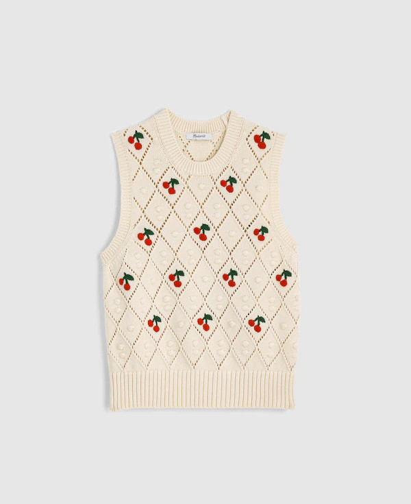 Bauble Pointelle-Stitch Sweater Vest | Madewell