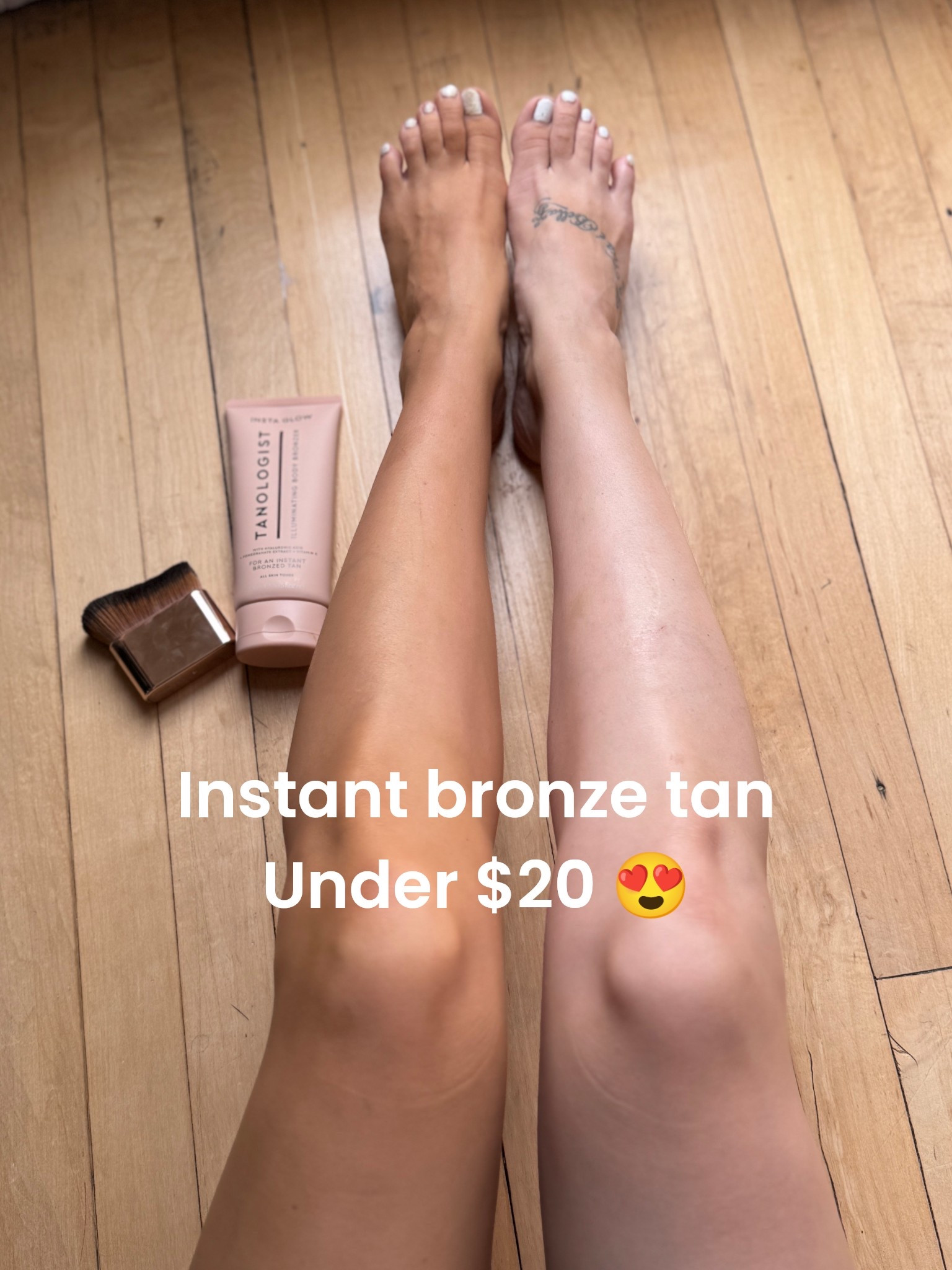 You need this in your bag for last minute glowy tan skin. 

Goes on easy. 
Buildable tan. 
Water resistant. 
Doesn’t transfer to clothes once dry. 
Dries in seconds. 
No stinky odor. 

Basically like a full body makeup. 

An absolute favorite  

#LTKSummerEdit 

#LTKBeauty #LTKStyleTip