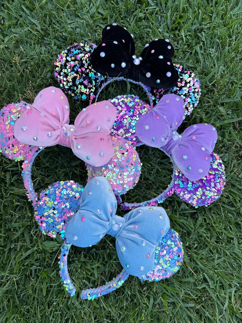 Pink Pastel Minnie Ears - Etsy | Etsy (US)