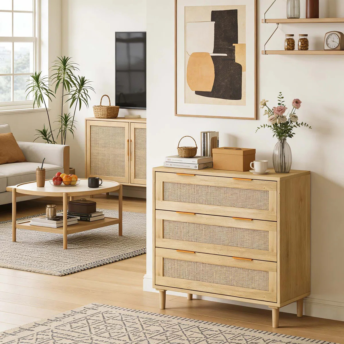 Modern Storage Cabinet,Perfect for Bedroom and Living Room Organization | Wayfair North America