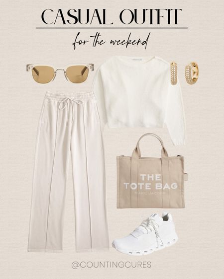 This neutral outfit is great for the weekend. Pair it with a tote bag, white sneakers and other accessories to complete your look!
#outfitinspo #casuallook #fashionfinds #goldjewelry

#LTKitbag #LTKshoecrush #LTKstyletip