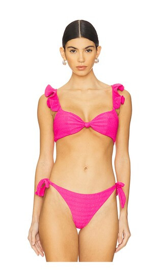 Amara Bikini Top in Pink Passion | Revolve Clothing (Global)
