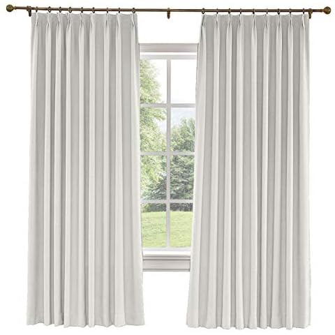 TWOPAGES Pinch Pleat Blackout Curtain for Bedroom, Thermal Insulated Privacy Thick Window Drape, ... | Amazon (CA)