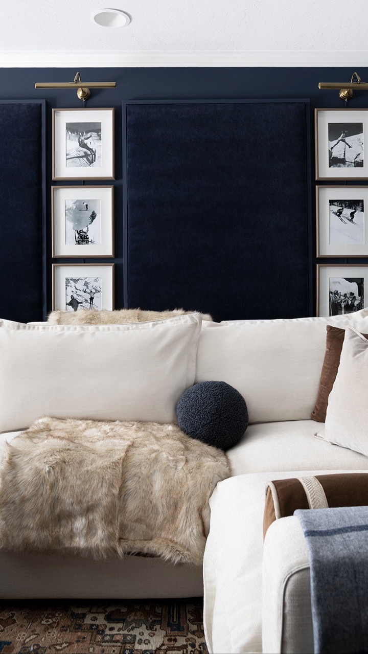 Especially love our cozy basement media room this time of year!

#LTKHome