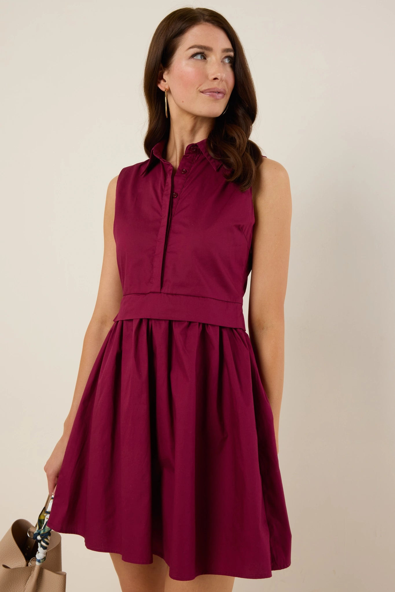 Tilley Dress- Maroon | Avara
