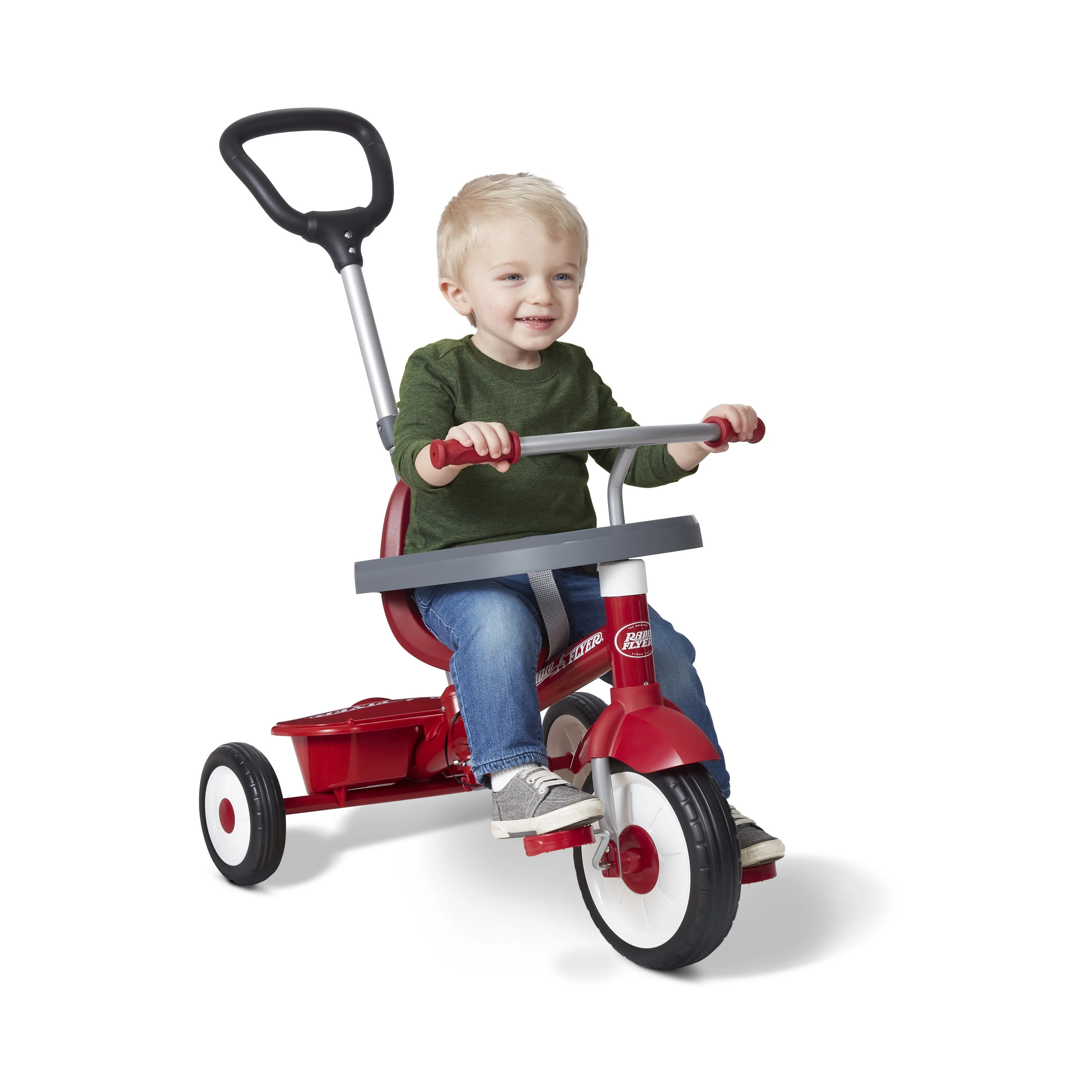 Radio Flyer, 3-in-1 Stroll 'N Trike, Tricycle Grows with Child, Red | Walmart (US)