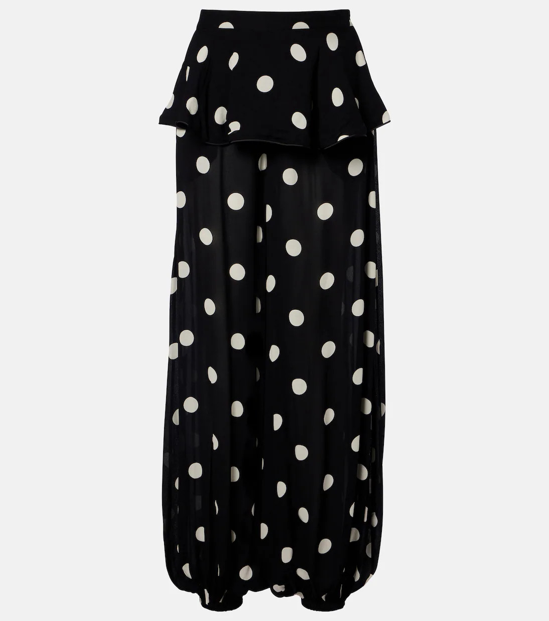 Solid Peplum polka-dot balloon pants | Mytheresa (UK)