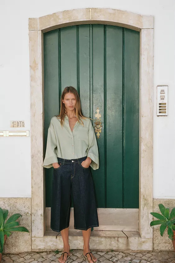 OVERSIZE WIDE SLEEVE SHIRT | Zara UK