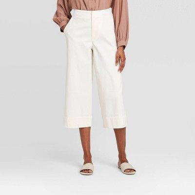 Women's High-Rise Cropped Wide Leg Trousers - Prologue™ | Target