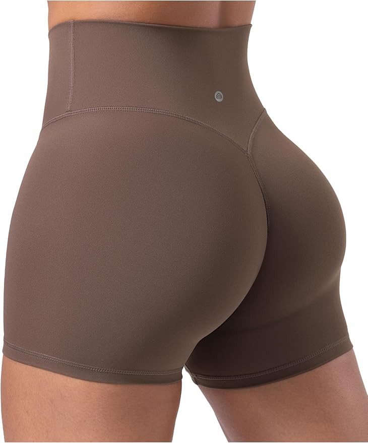 Women's Biker Shorts Workout 2.5" /4" / 6" High Waisted No Front Seam Yoga Hidden Scrunch Running... | Amazon (US)