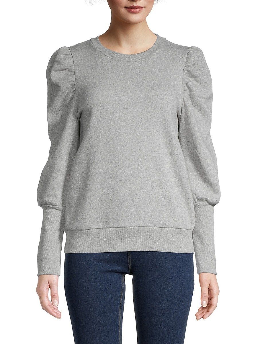 FOR THE REPUBLIC Women's Puff-Sleeve Sweater - Grey Heather - Size S | Saks Fifth Avenue OFF 5TH