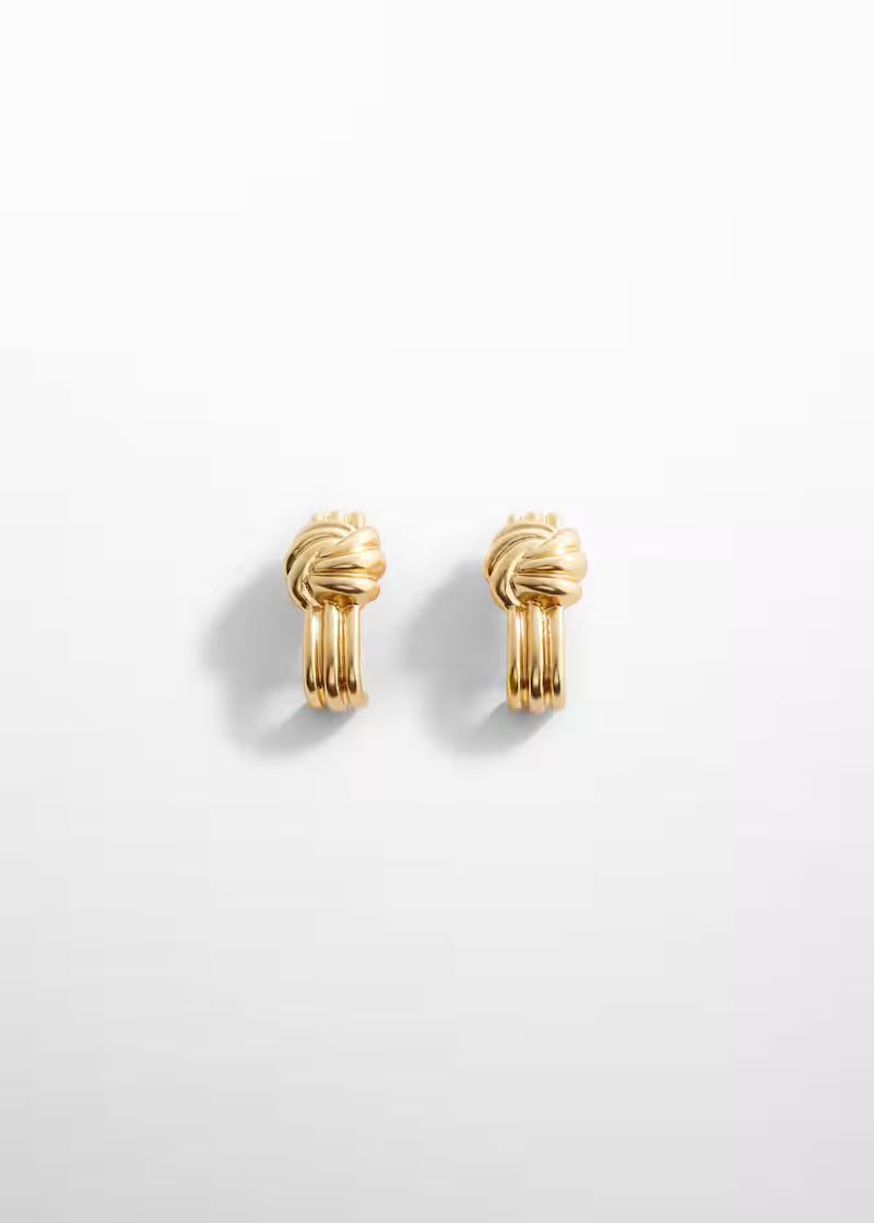 Intertwined design earrings -  Women | Mango USA | MANGO (US)