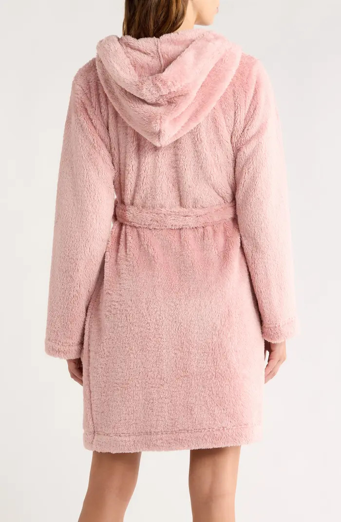 Aarti Faux Shearling Hooded Robe | Nordstrom