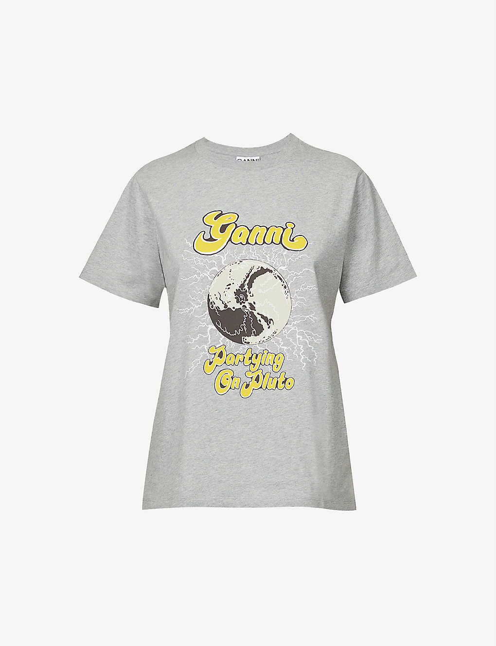 Partying On Pluto organic-cotton T-shirt | Selfridges