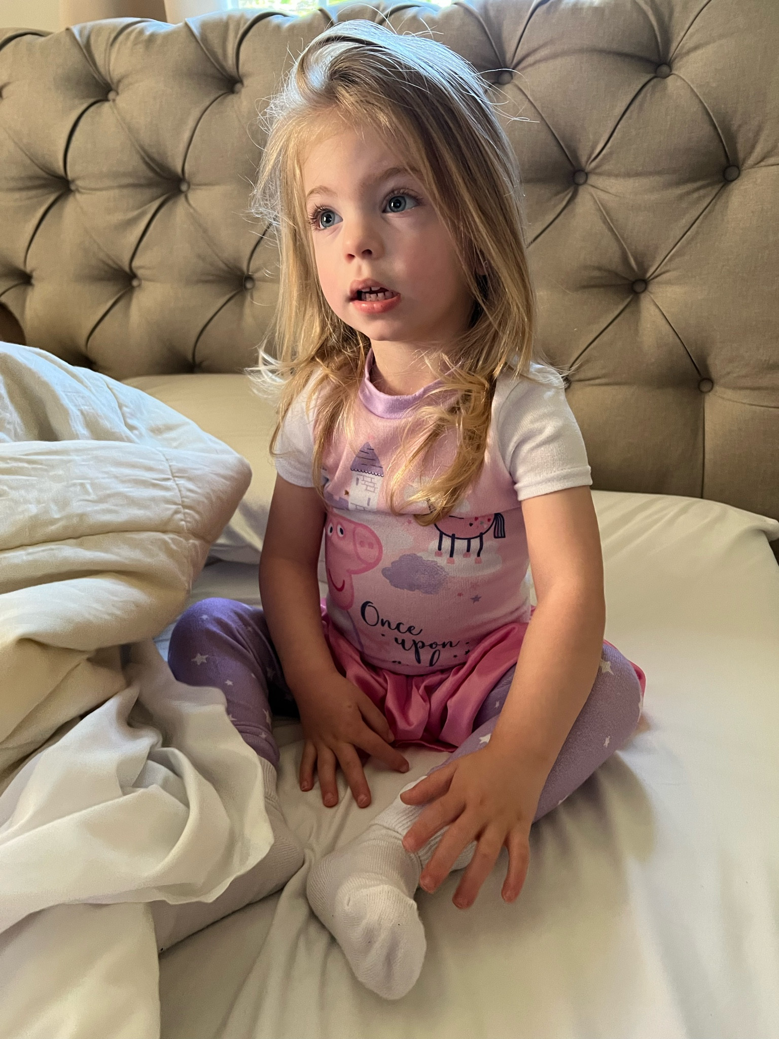 Peppa pig pajamas with tutu 
Toddler girl
Target find
Pink purple 


#LTKkids #LTKbaby #LTKunder50
