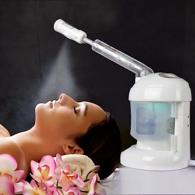 Facial Steamer, with Extendable Arm Ozone Table Top Mini Spa Face Steamer Design For Personal Car... | Amazon (US)