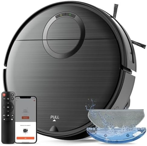 Robot Vacuum and Mop Combo, 2 in 1 Mopping Robotic Vacuum Cleaner with Schedule, Wi-Fi/App/Remote... | Amazon (US)