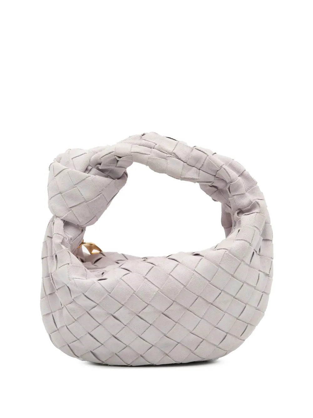 Bottega Veneta Pre-Owned 2012-2025 Mini Suede Intrecciato Jodie hobo bag - White | Farfetch Global
