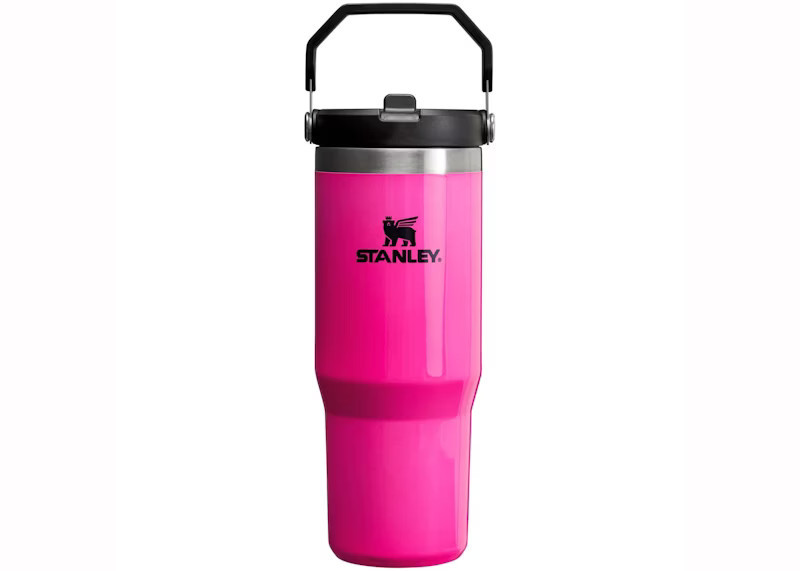 Women's Stanley The Neon Collection IceFlow Flip Straw 30oz Tumbler in Electric Pink | StockX