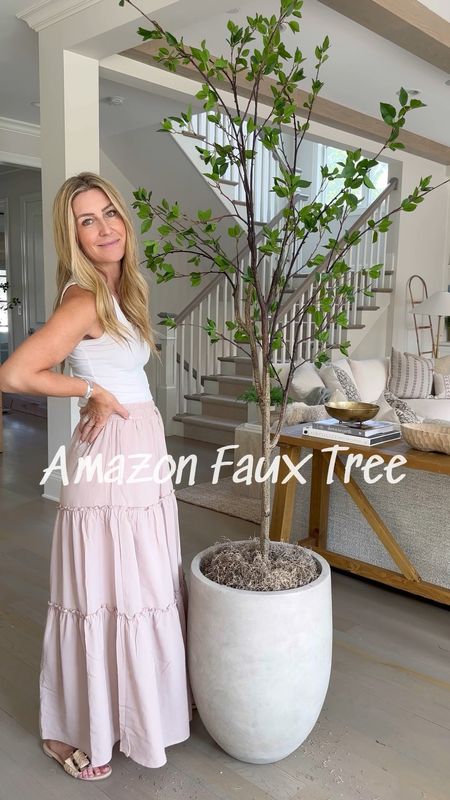 Such a gorgeous faux tree if you’re looking for something different!! Snag this Amazon find on sale now, and don’t miss this gorgeous planter to make it even taller! 

#LTKhome #LTKsalealert