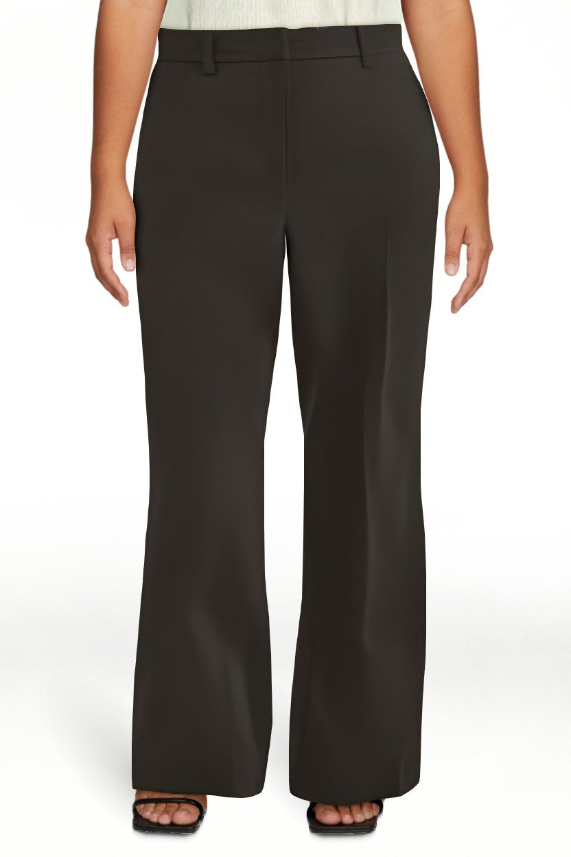 Scoop Women's and Women’s Plus Crepe High Rise Bootcut Suit Pants, Sizes 0-28 | Walmart (US)