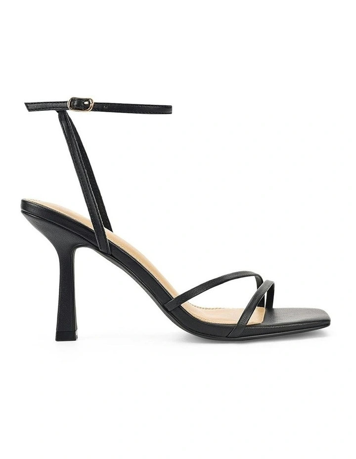 SirenSprinkle Strappy Heels in Black | Myer