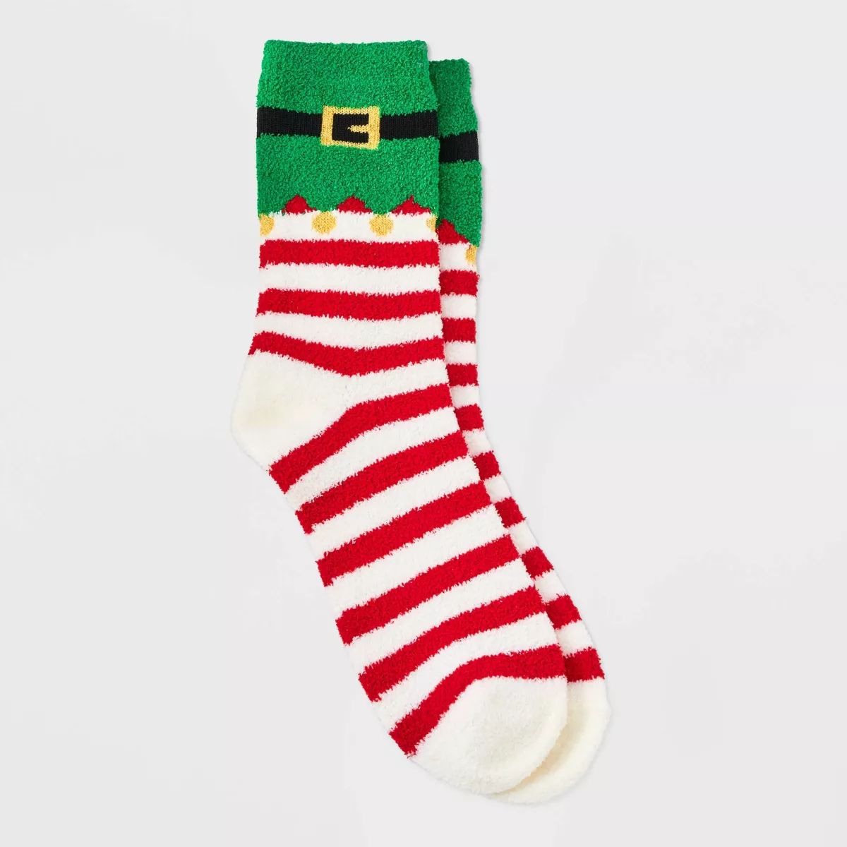Women's Elf Cozy Holiday Crew Socks - Wondershop™ Red/White/Green 4-10 | Target