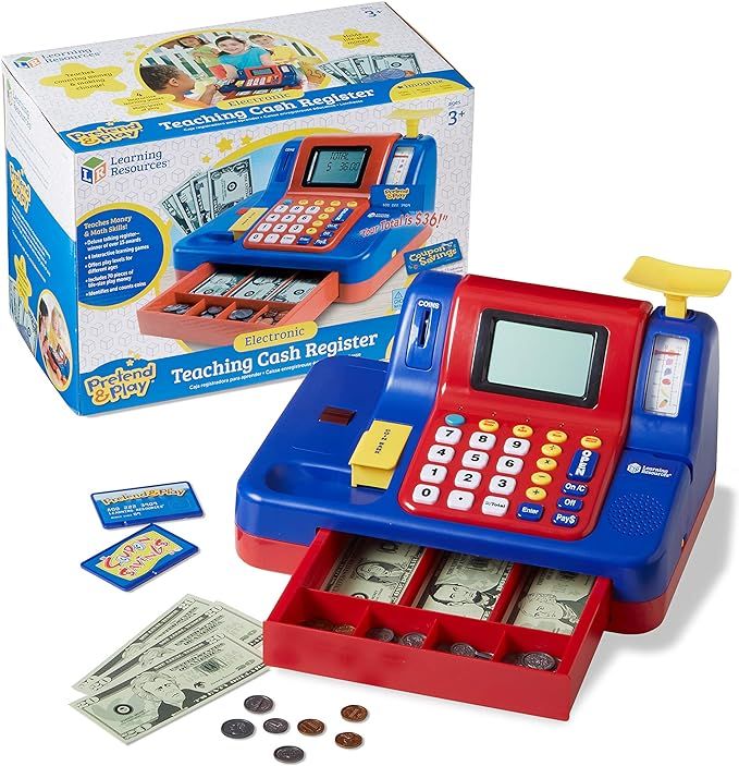 Learning Resources Pretend & Play Teaching Cash Register, Talking Register, Counting Activities, ... | Amazon (US)